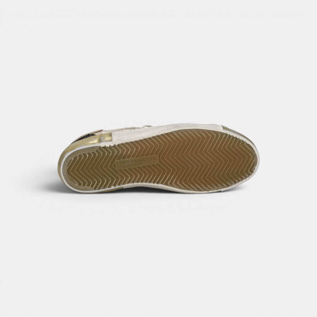 Baskets Prsx, Sable et Or