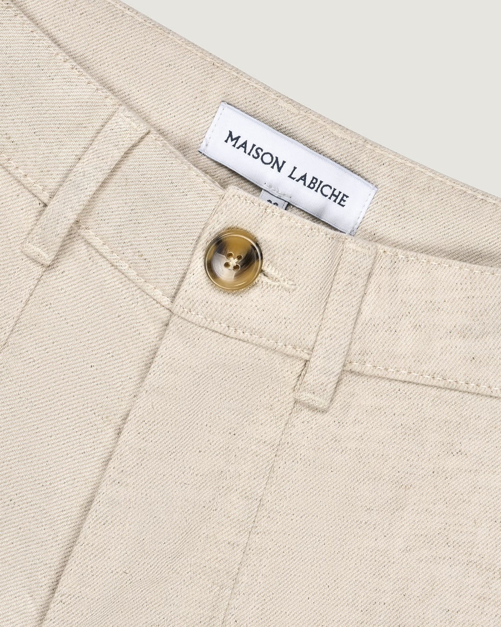 Pantalon Chevreuil en lyocell et lin