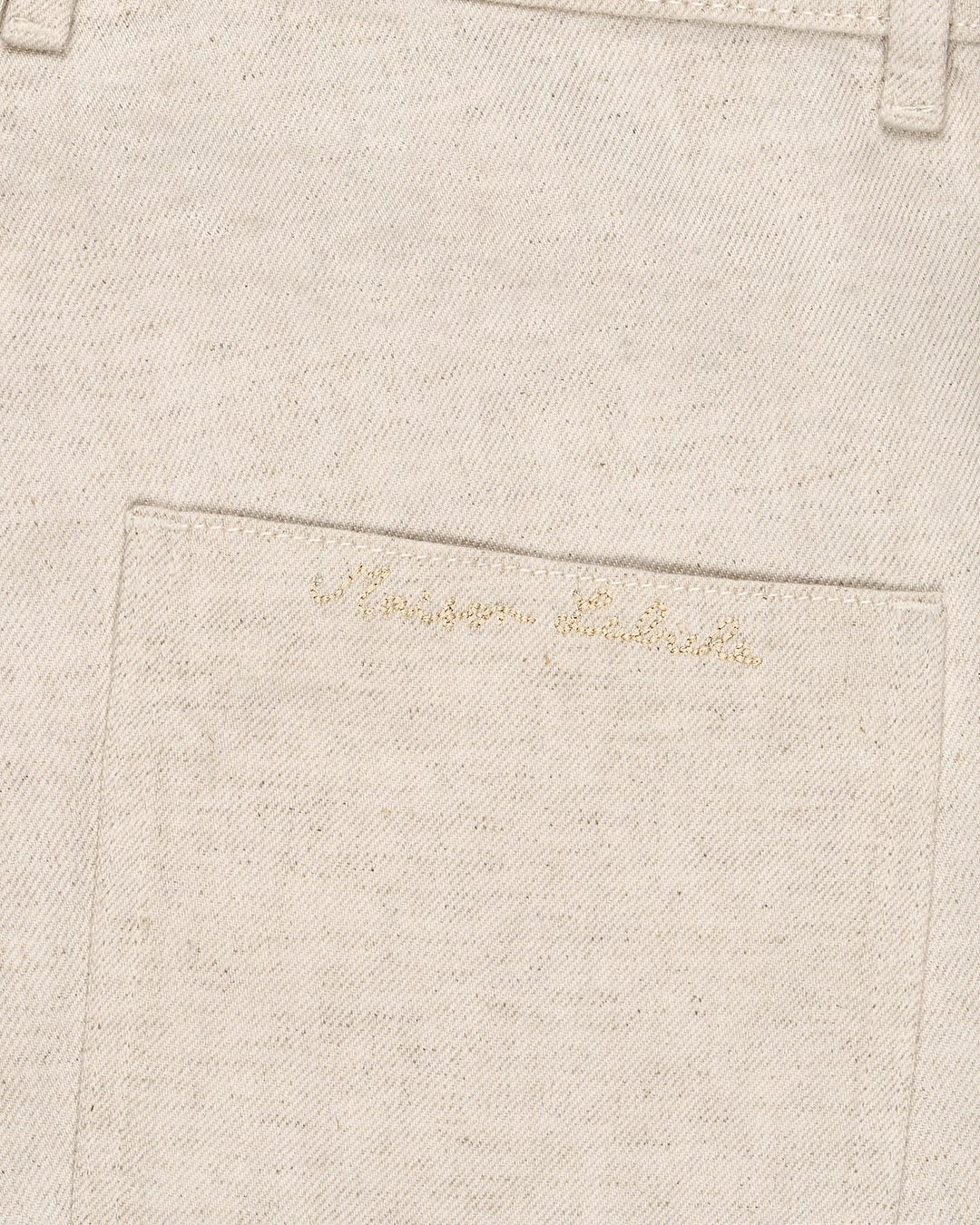 Pantalon Chevreuil en lyocell et lin