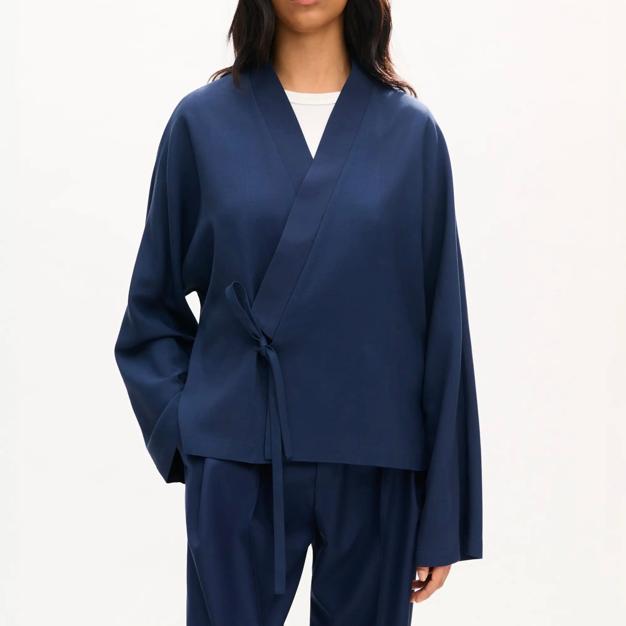 Veste Kimono légère en laine vierge