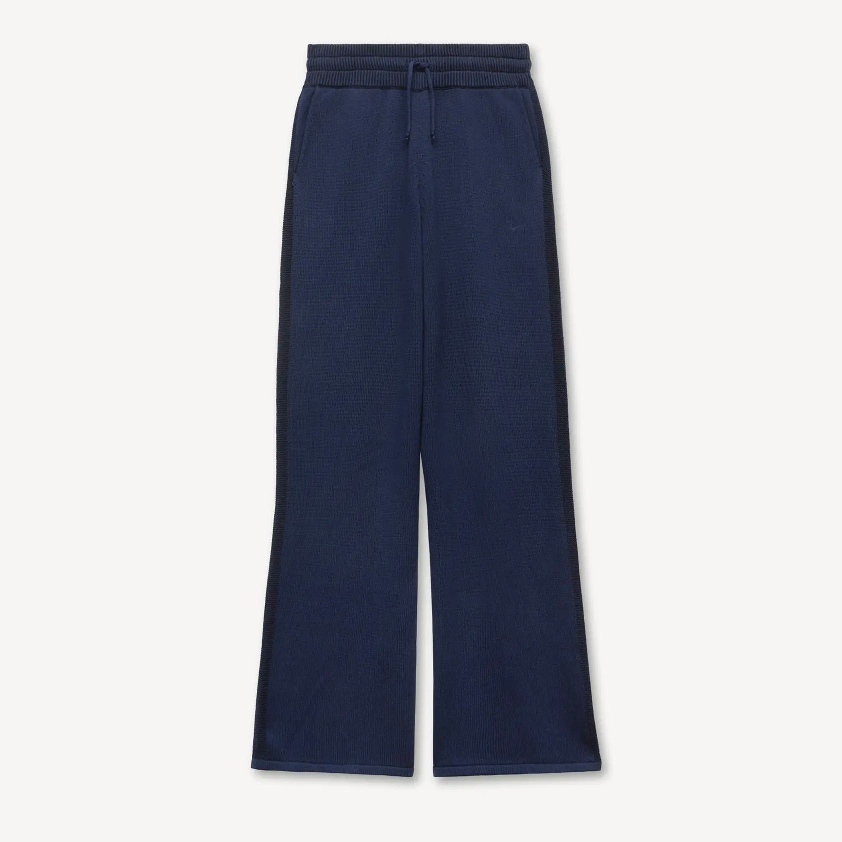 Pantalon droit coton et laine