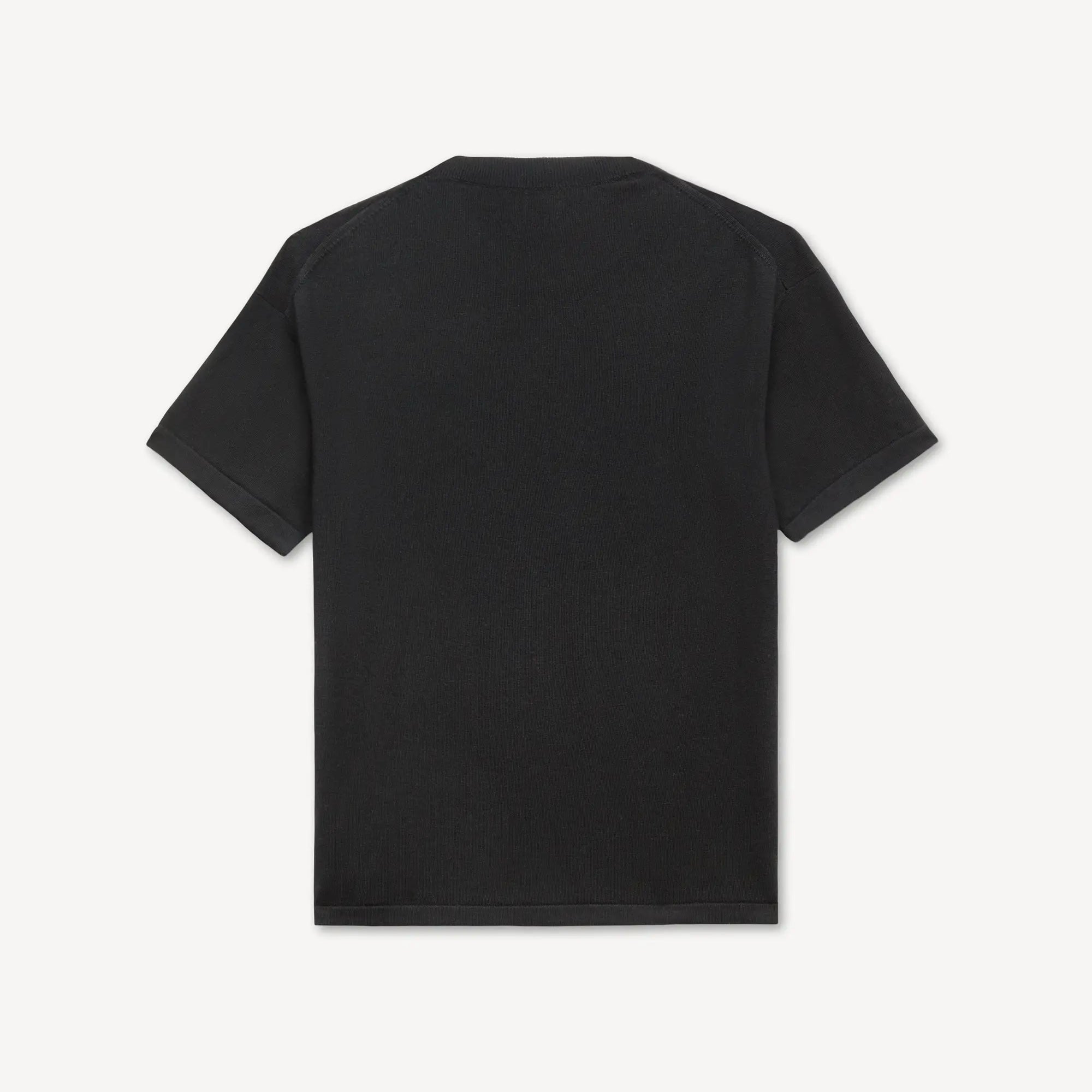 Tee shirt brodé noir