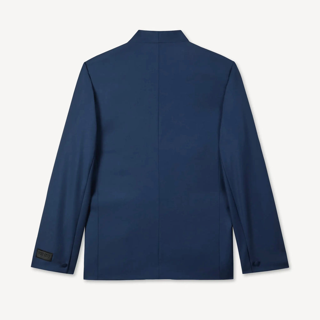 Veste de costume kimono a simple boutonnage en laine vierge