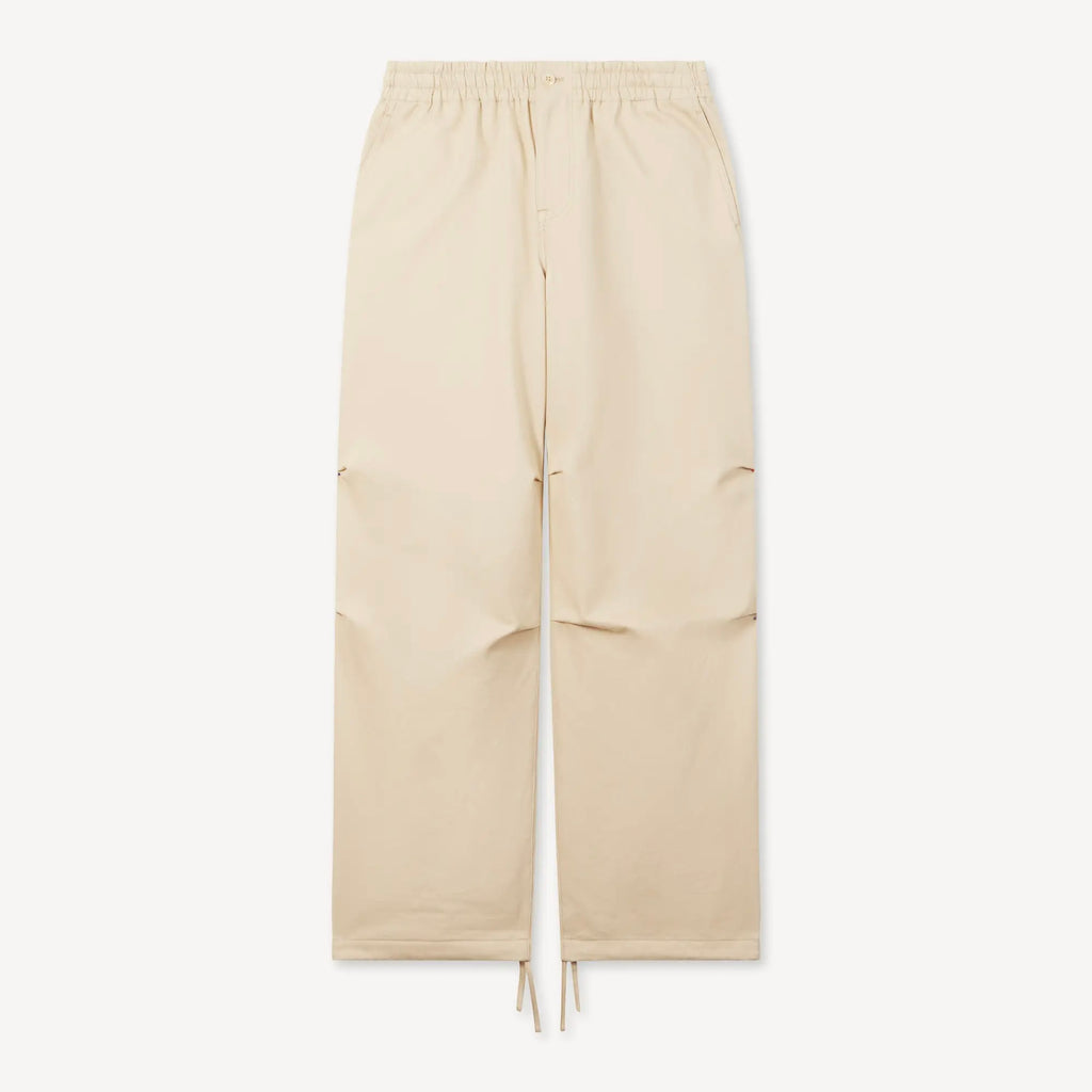 Pantalon élastiqué en coton à chevrons