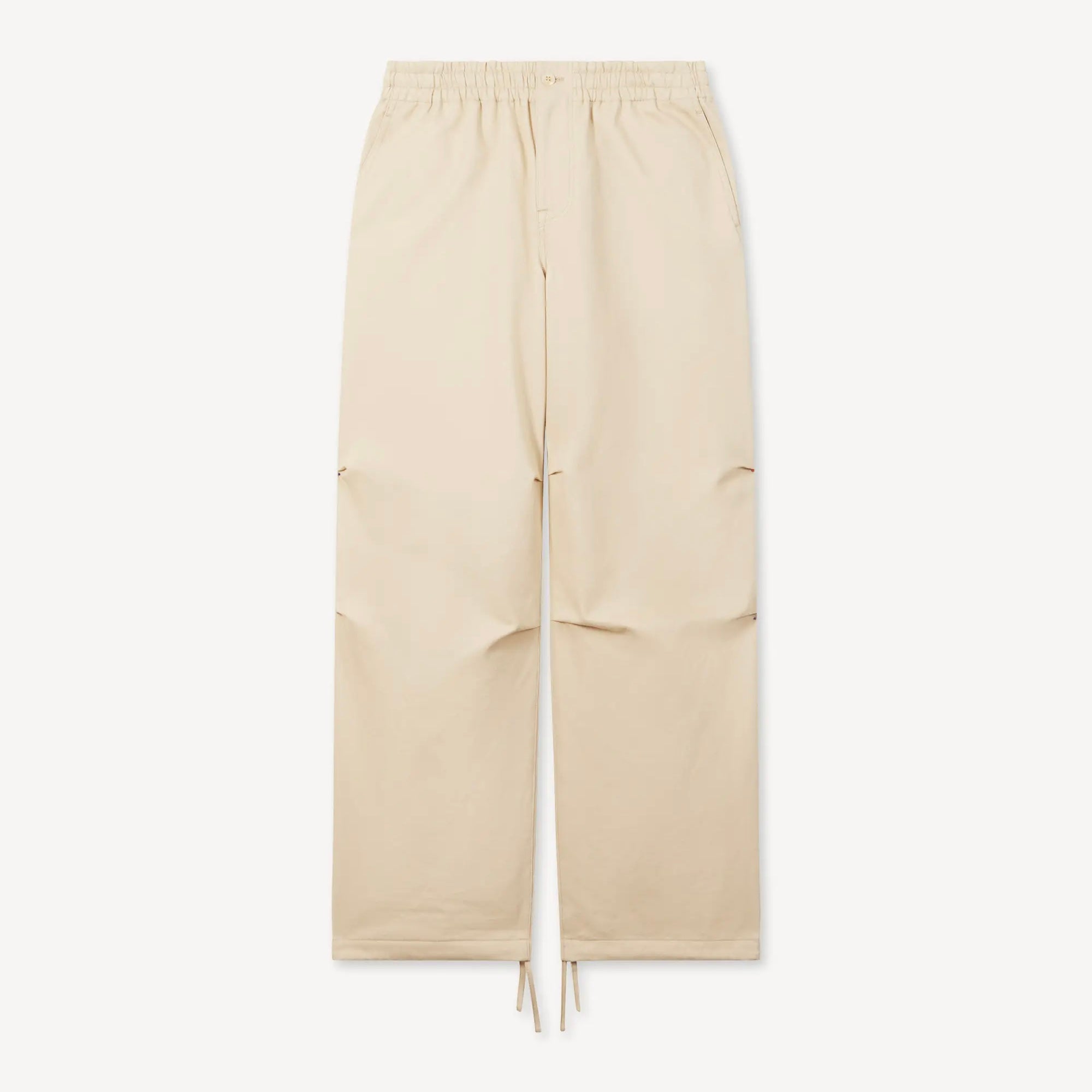 Pantalon élastiqué en coton à chevrons