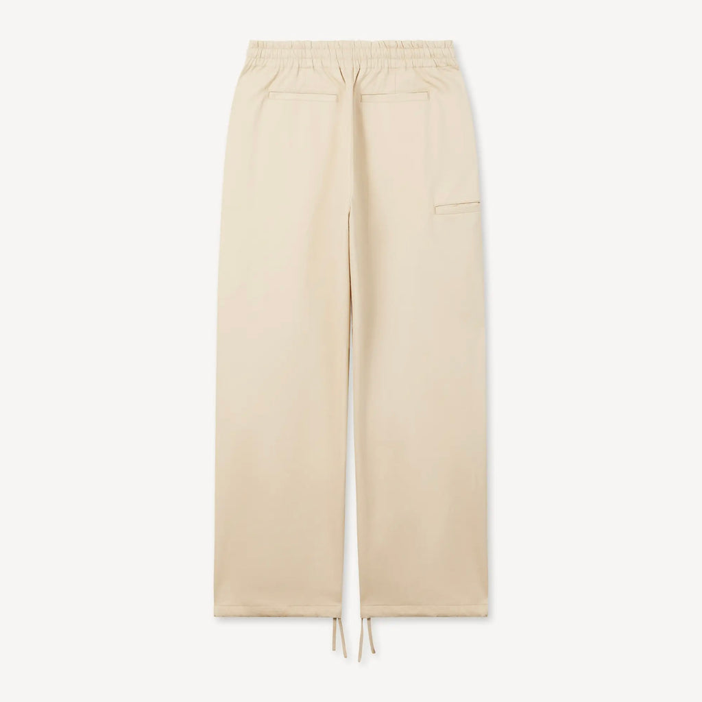 Pantalon élastiqué en coton à chevrons