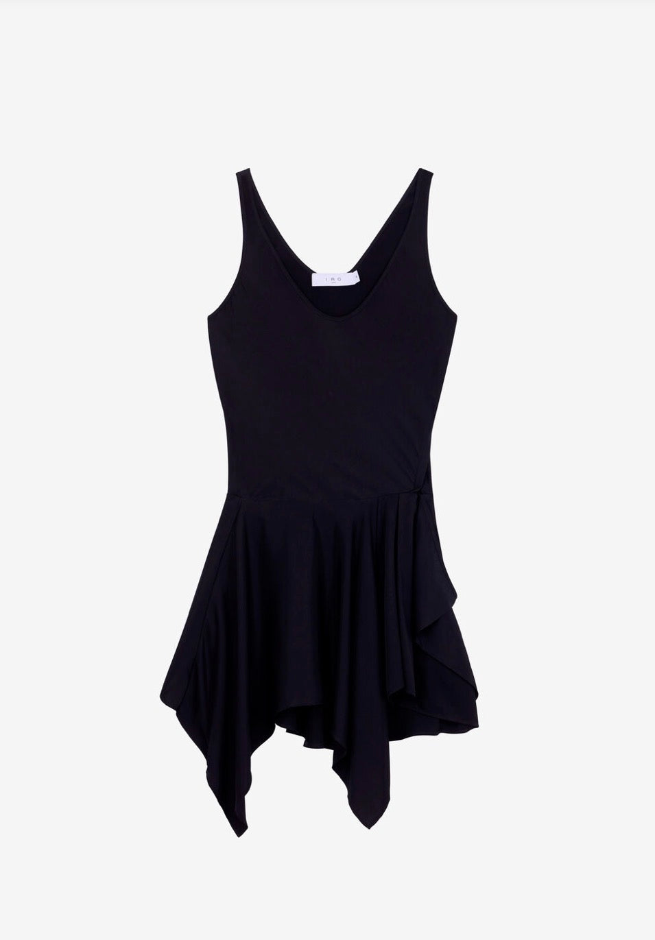 Robe asymétrique noire Olyss