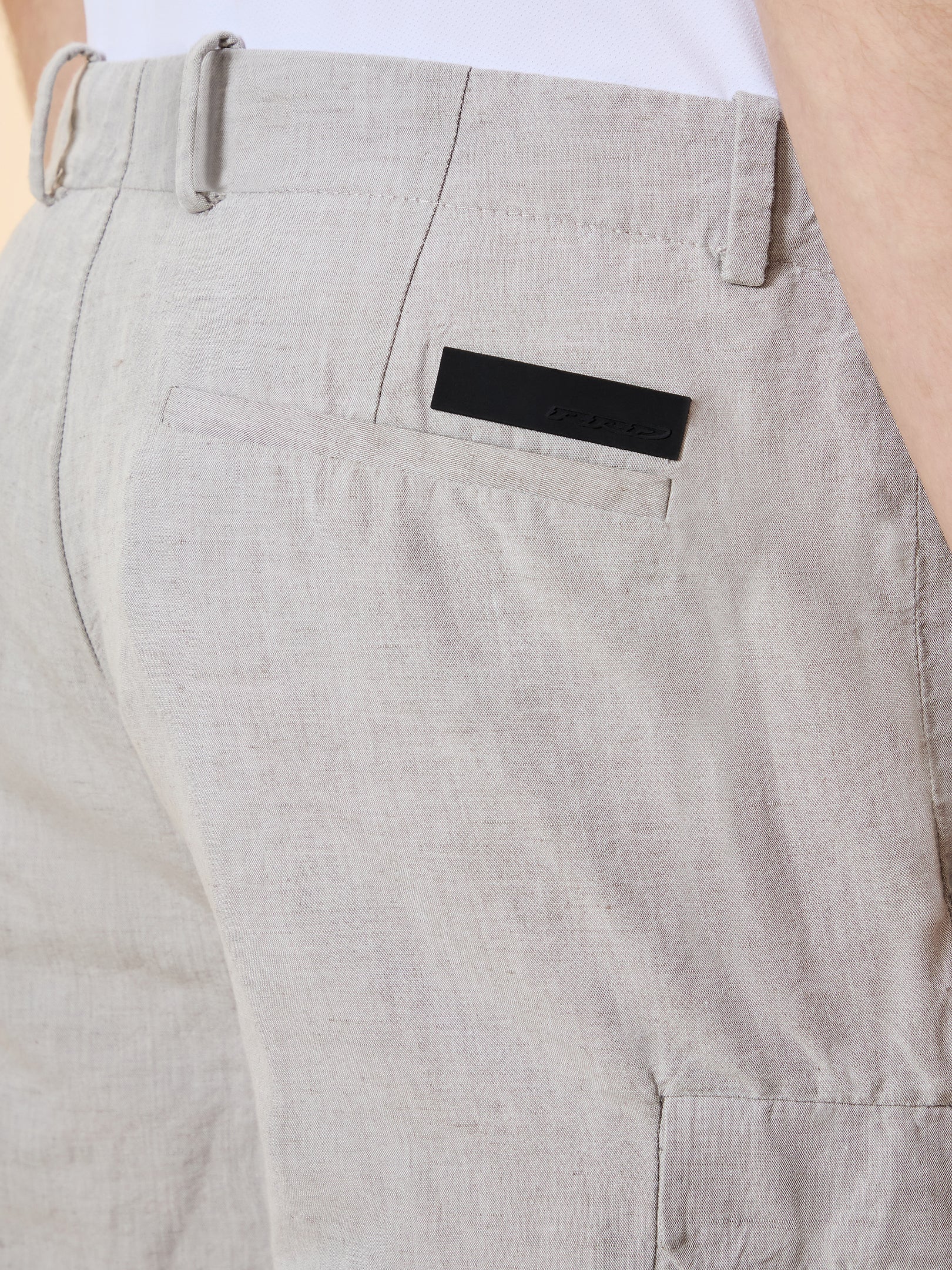 Short cargo en lin
