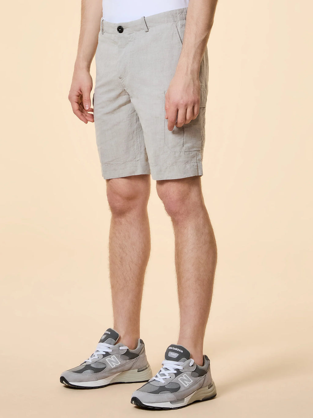Short cargo en lin