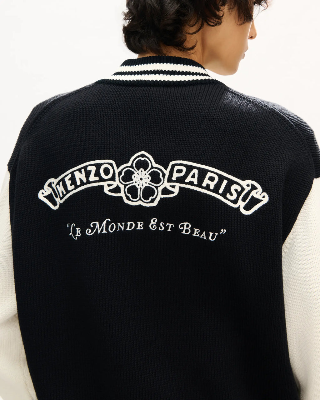 Cardigan varsity « Kenzo Paris emblem » en coton