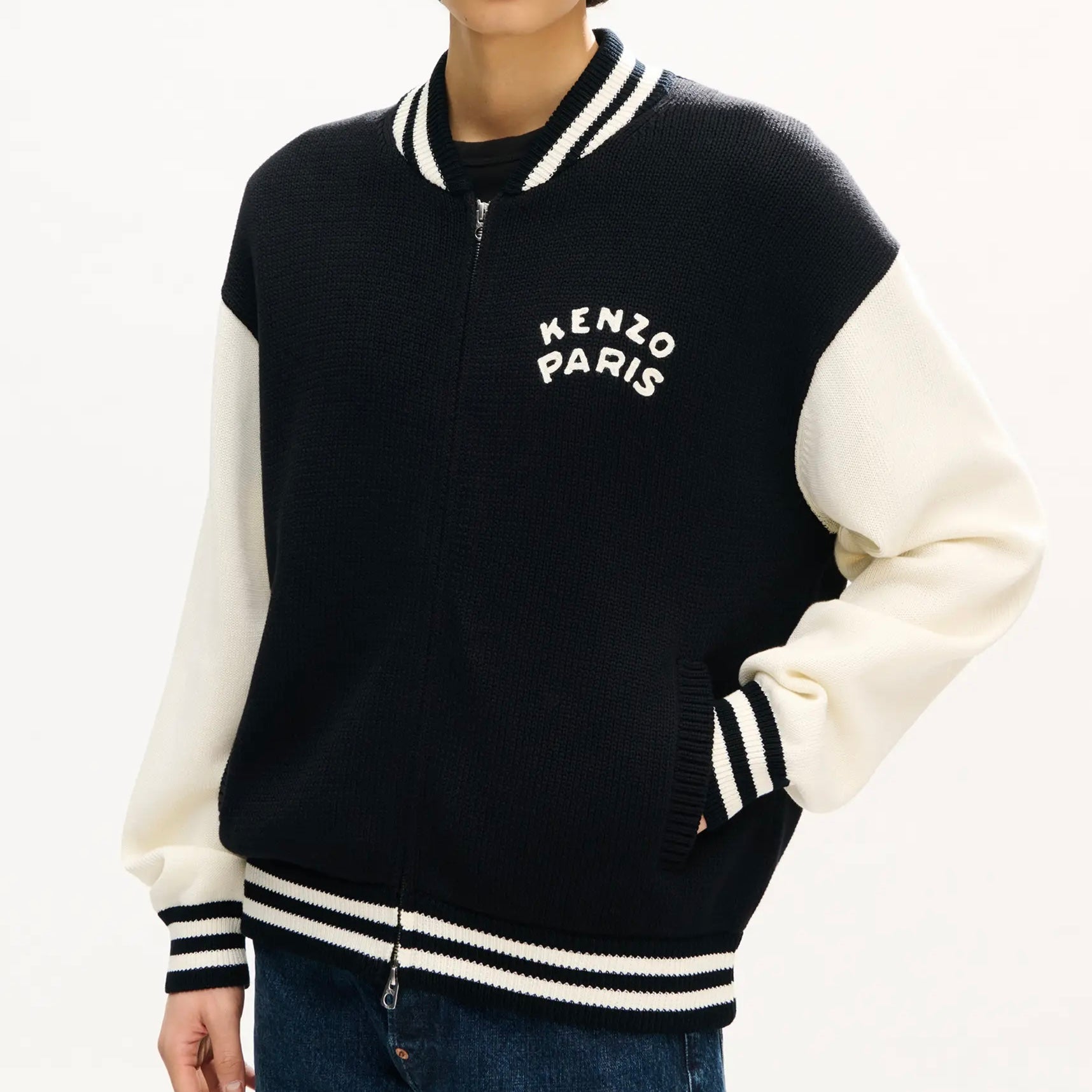 Cardigan varsity « Kenzo Paris emblem » en coton