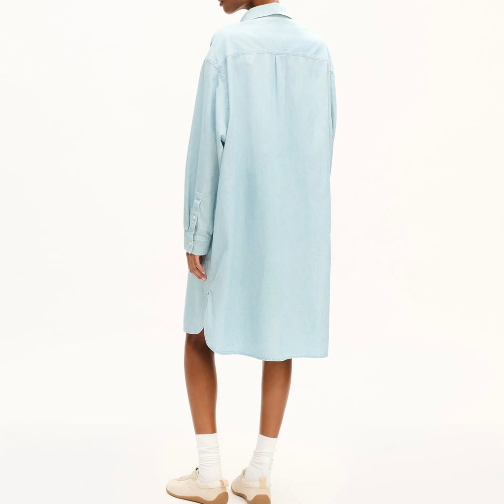 Robe chemise oversize « Kenzo Sounds » en chambray délavé