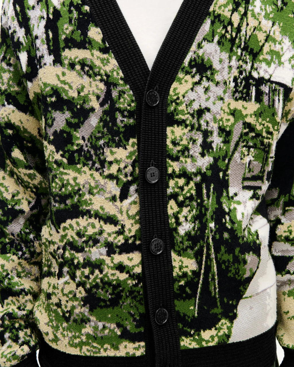 Cardigan Kenzo Japanese Garden en laine et coton
