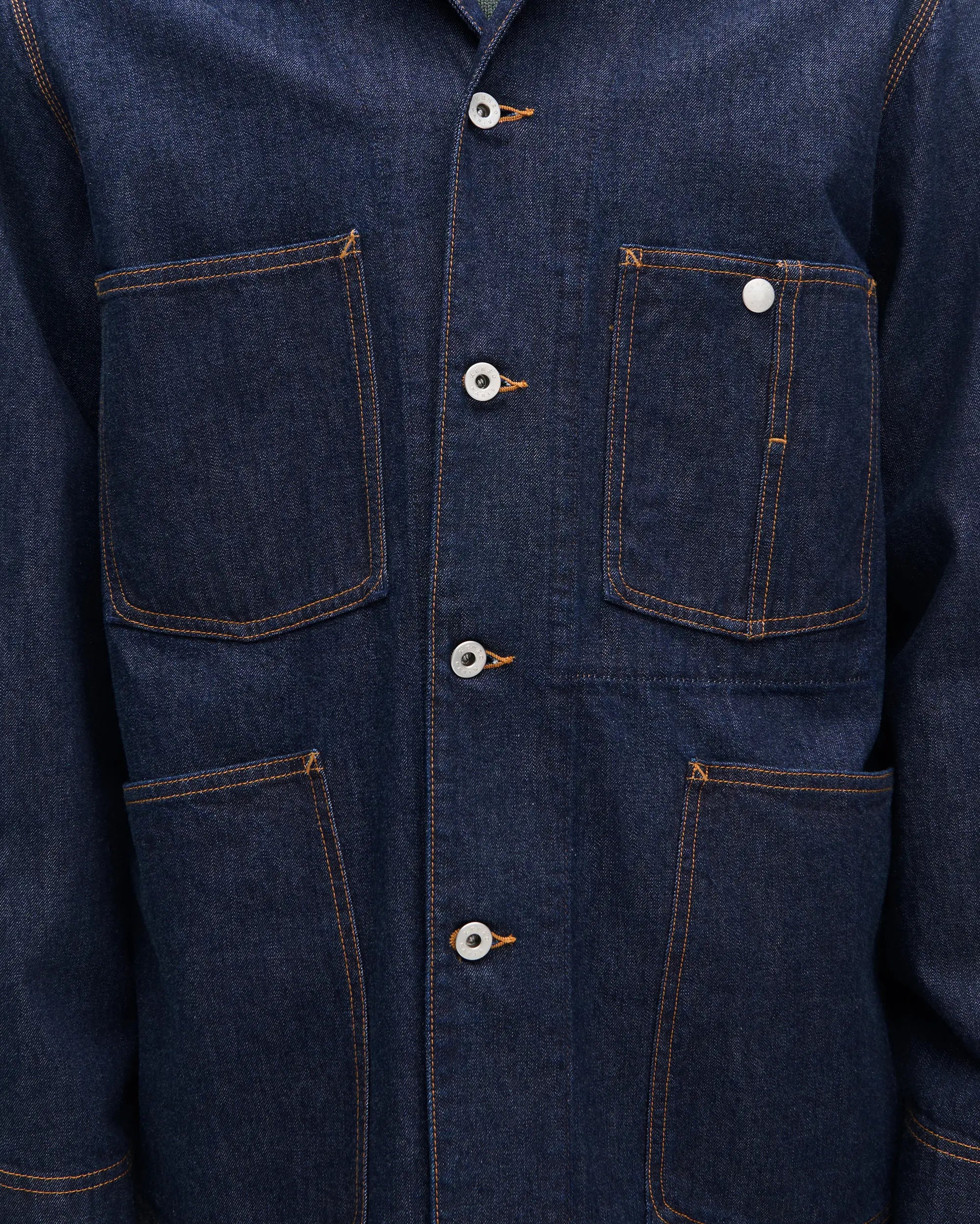 Veste de travail brodée Kenzo Varsity en denim japonais