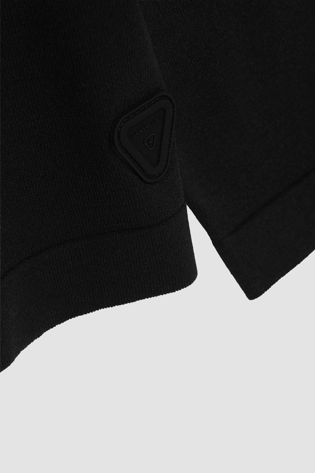 Polo Judson col zippé maille légère Black