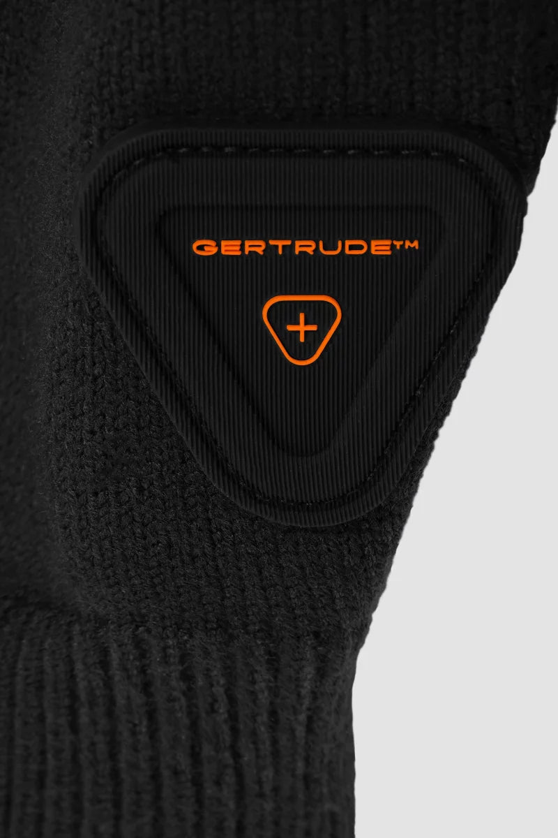 Veste à capuche en maille Seb Black