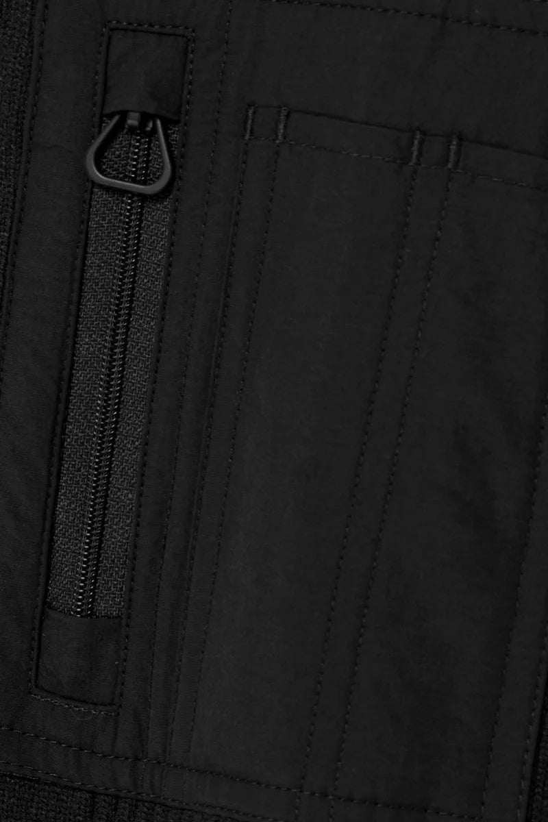 Veste à capuche en maille Seb Black