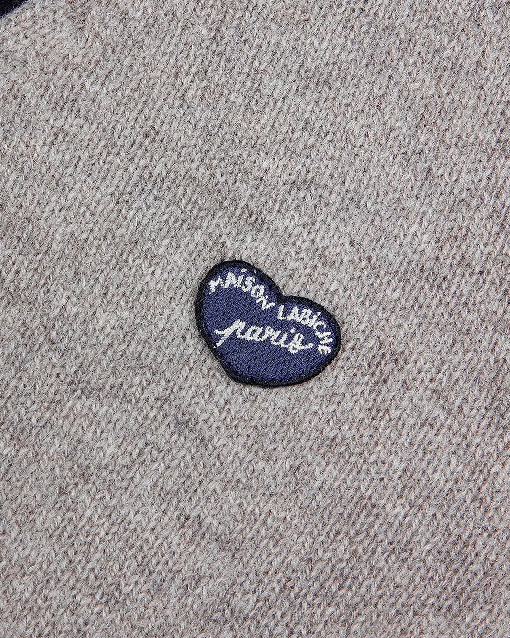 Cardigan Balfournier patch cœur, laine d’agneau