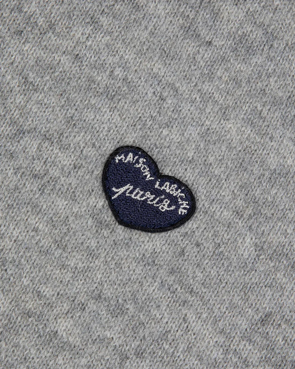 Pull grand cerf patch cœur, cachemire