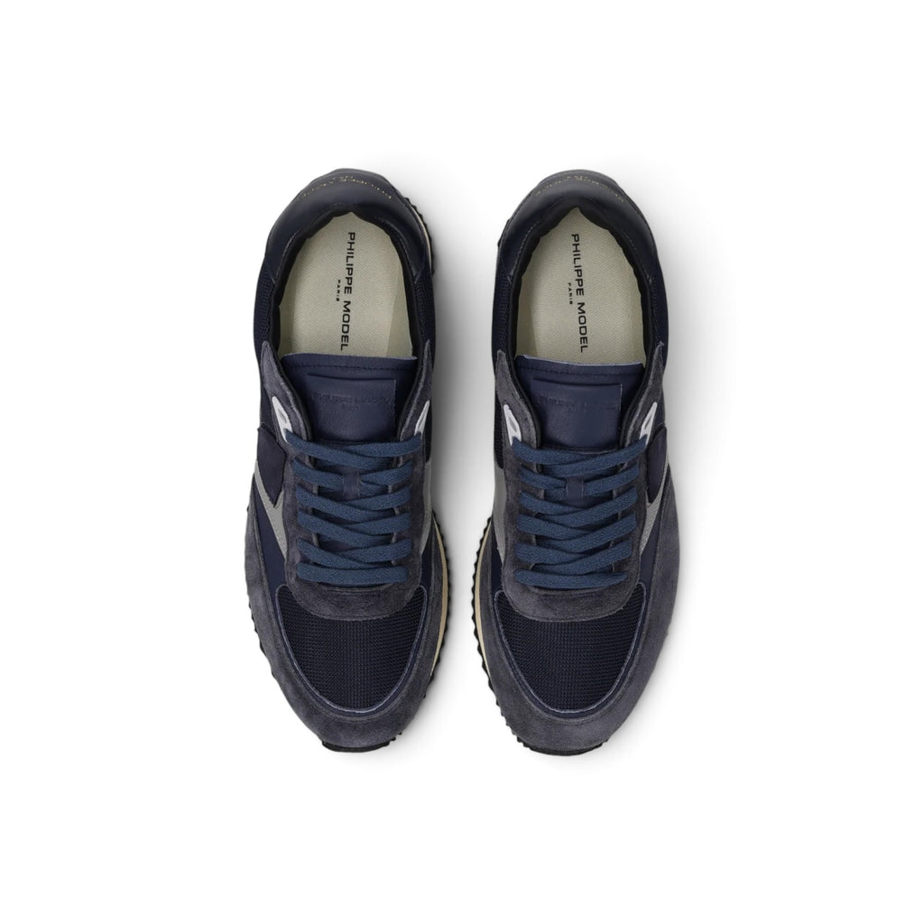 Baskets Blville Homme, Bleu Gris