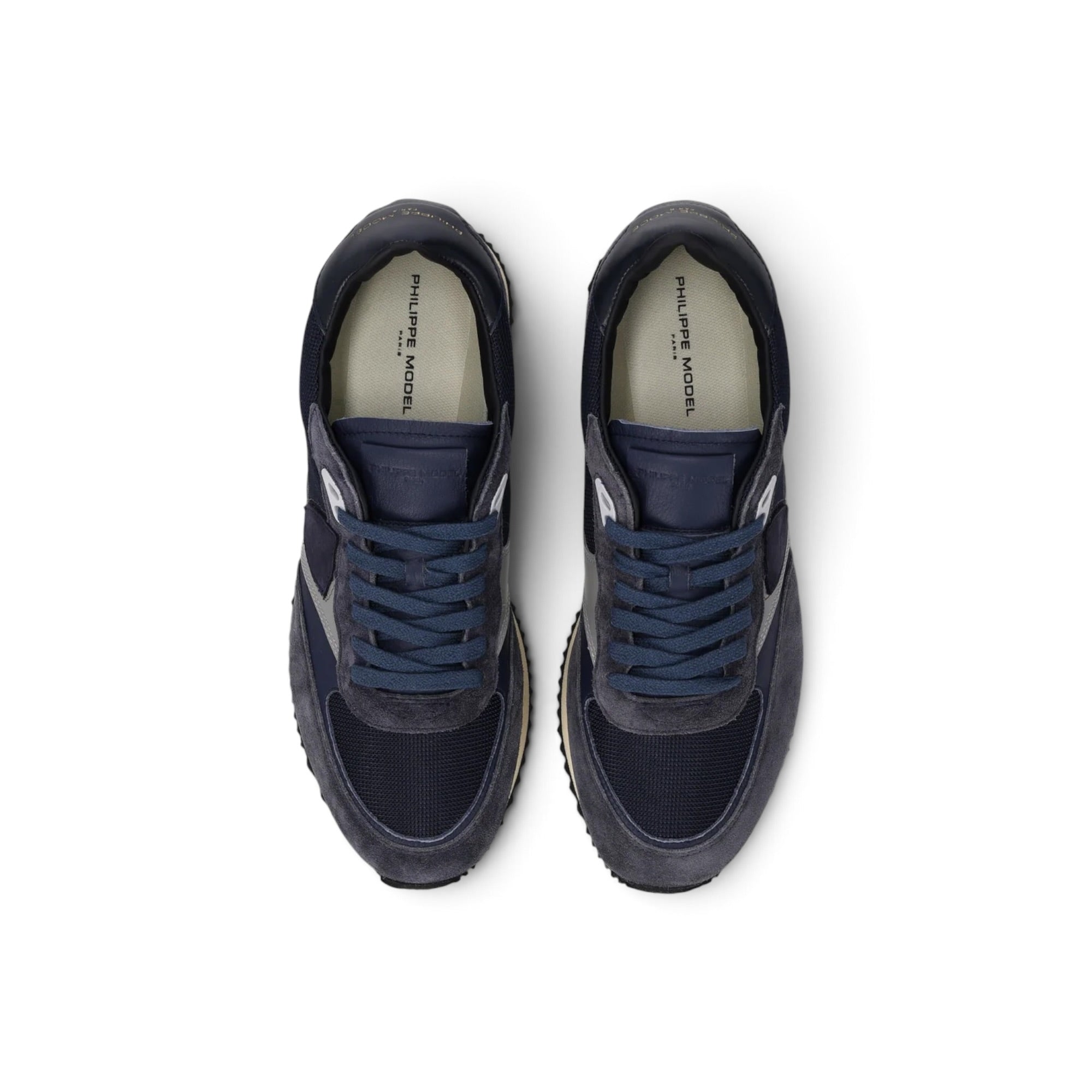 Baskets Blville Homme, Bleu Gris