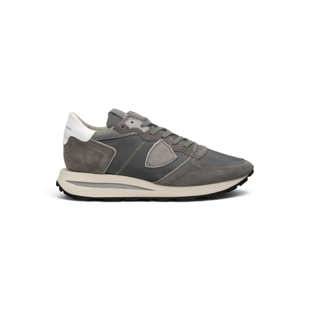Baskets Tropez Haute Homme, Gris Taupe Blanc