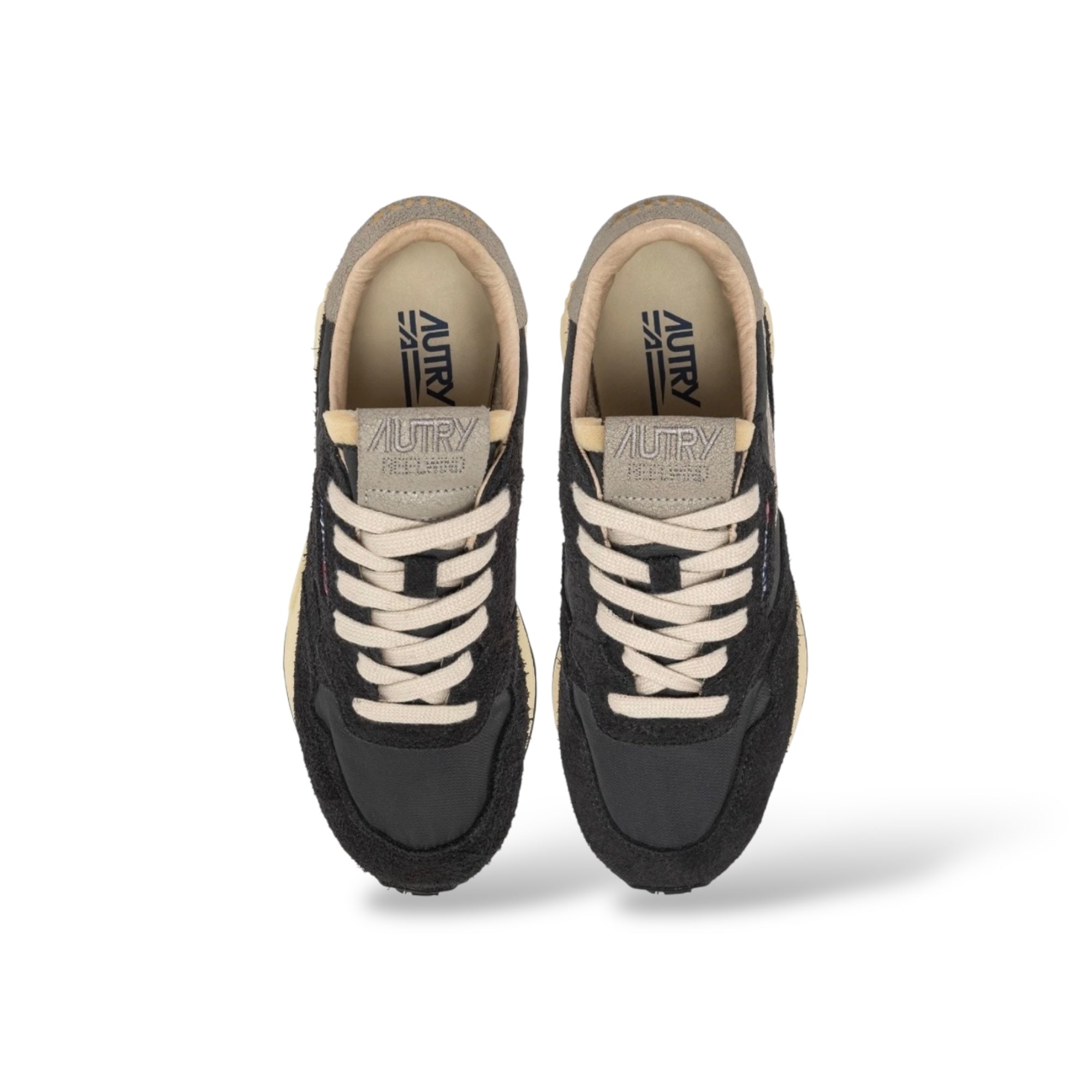 Baskets Reelwind low en nylon et daim noir