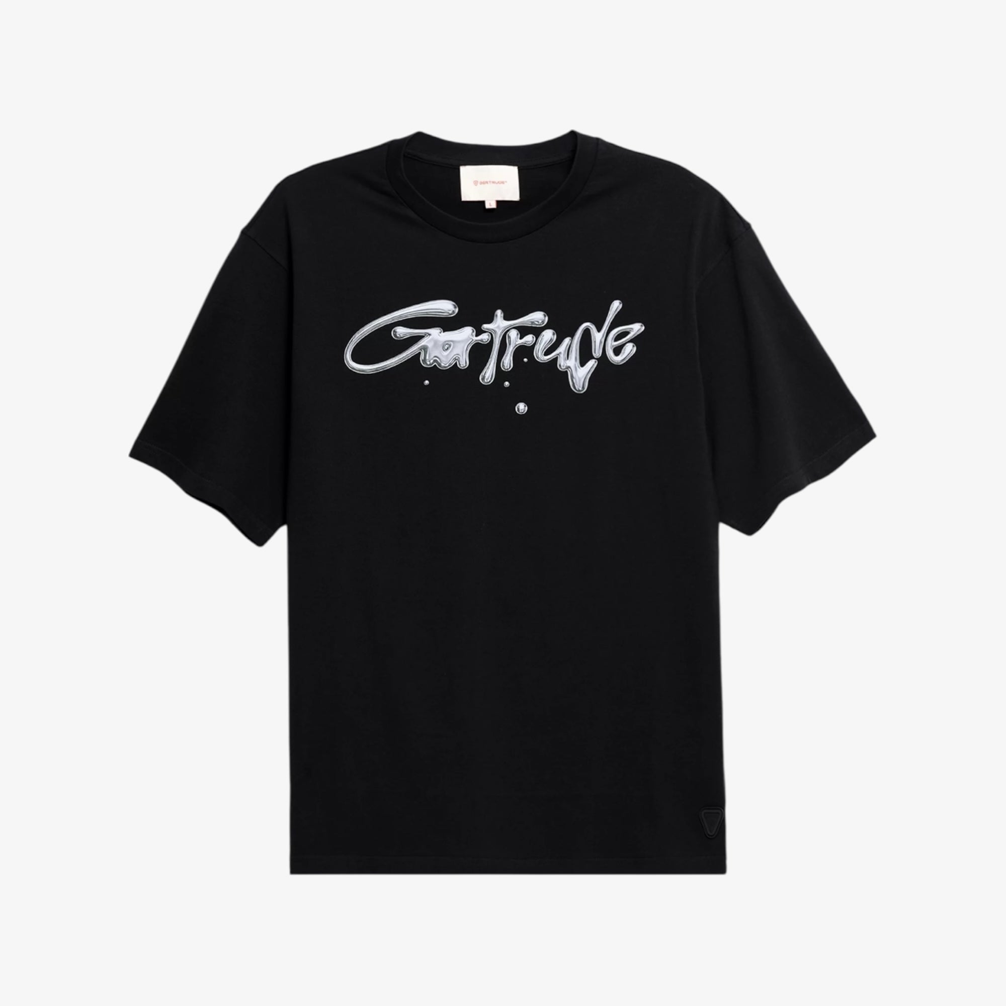 T-shirt Print Leonce Metallic Mixte Noir