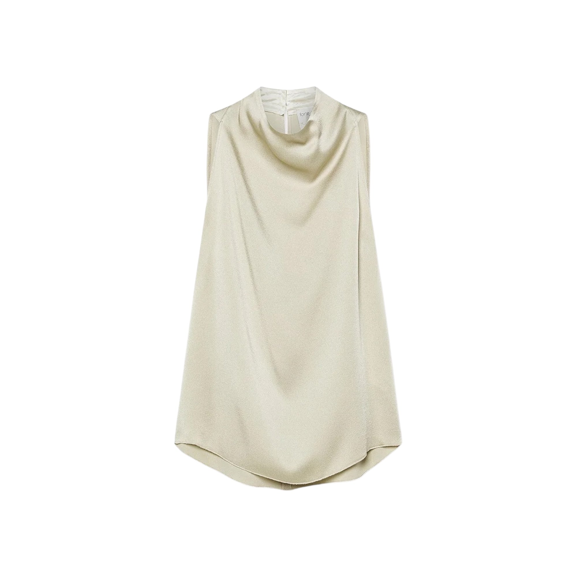 Top sans manches en envers satin argilla