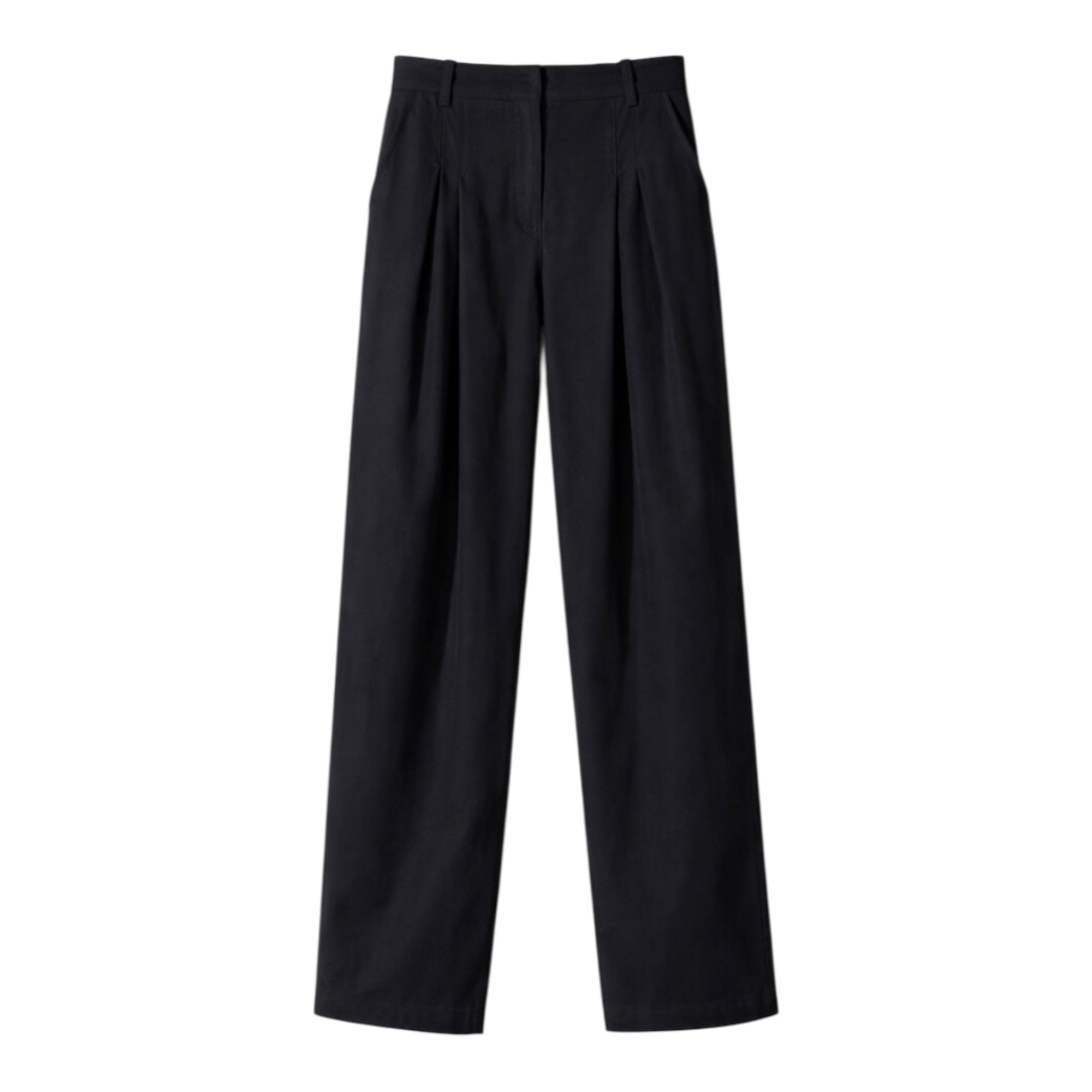 Pantalon en denim à plis