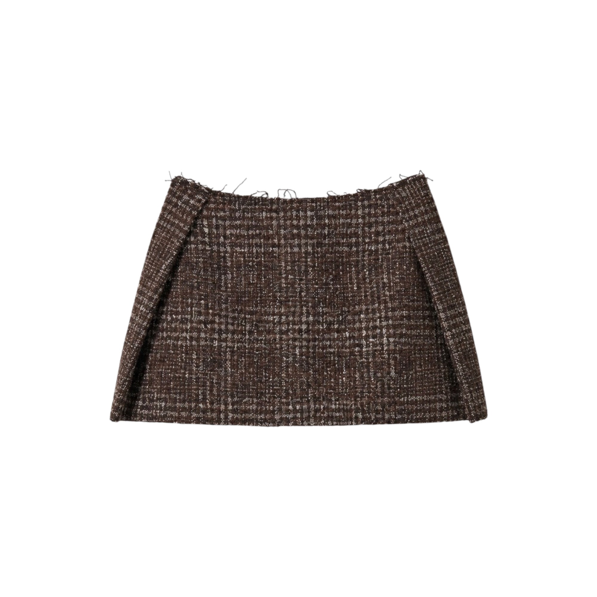 Jupe courte en tweed