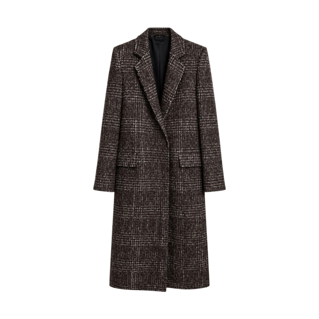 Manteau long en tweed