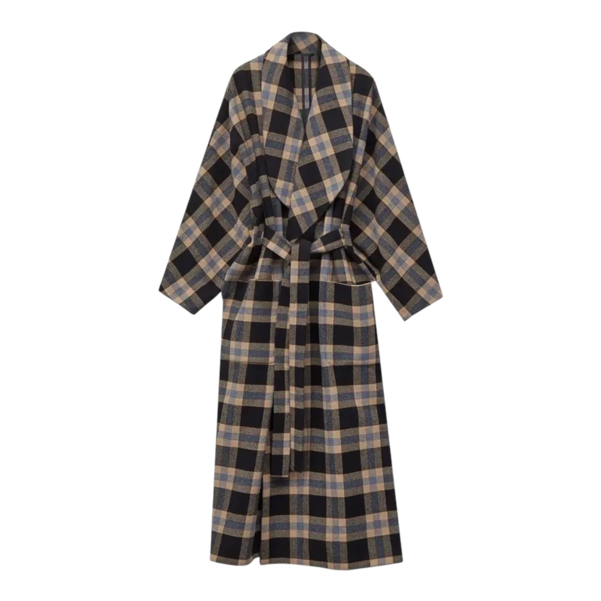 Manteau unisexe à col châle oversize