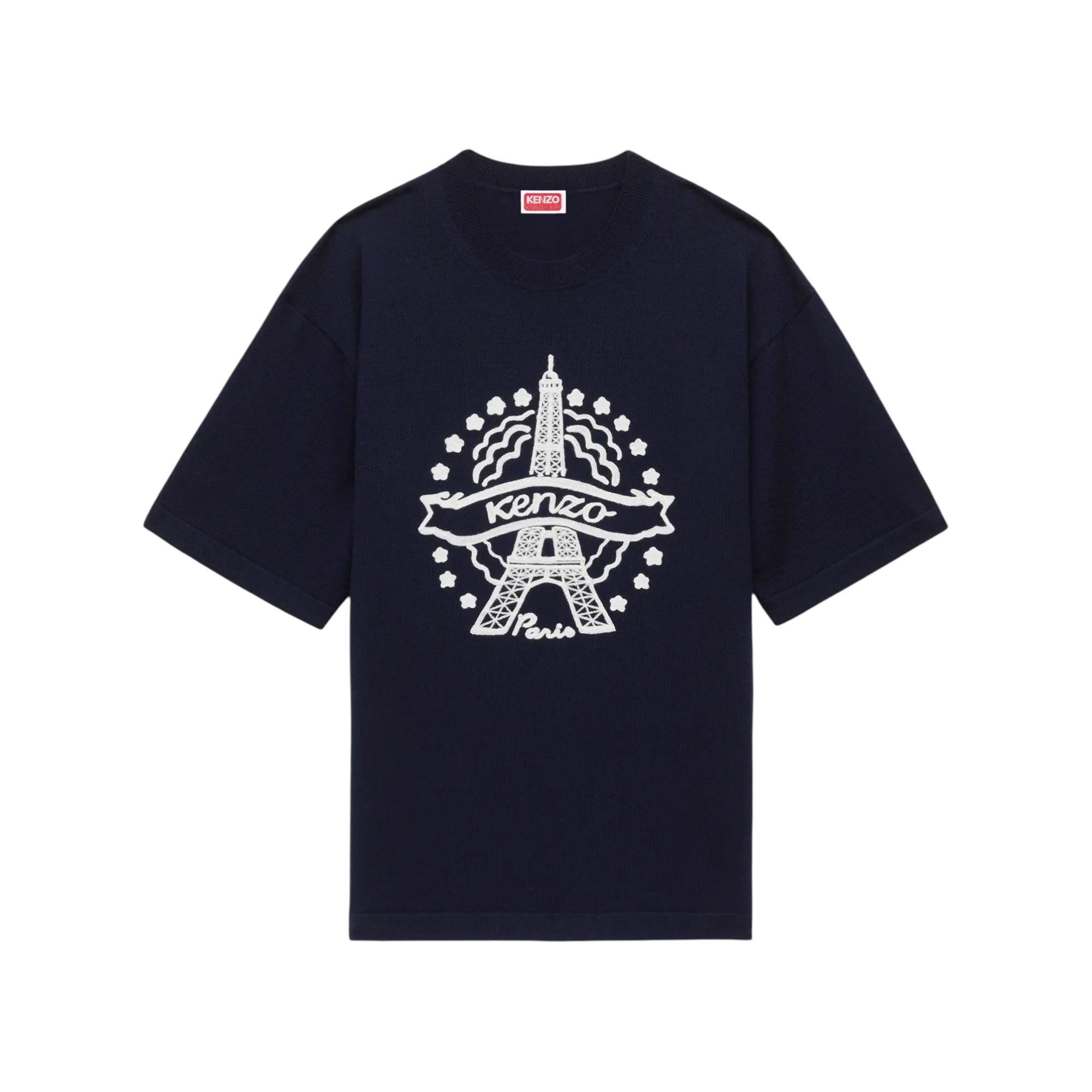 T-shirt brodé ‘Kenzo Eiffel Tower’ en coton