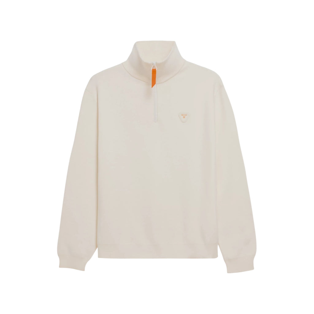 Pull col camionneur Lewis Patch crème
