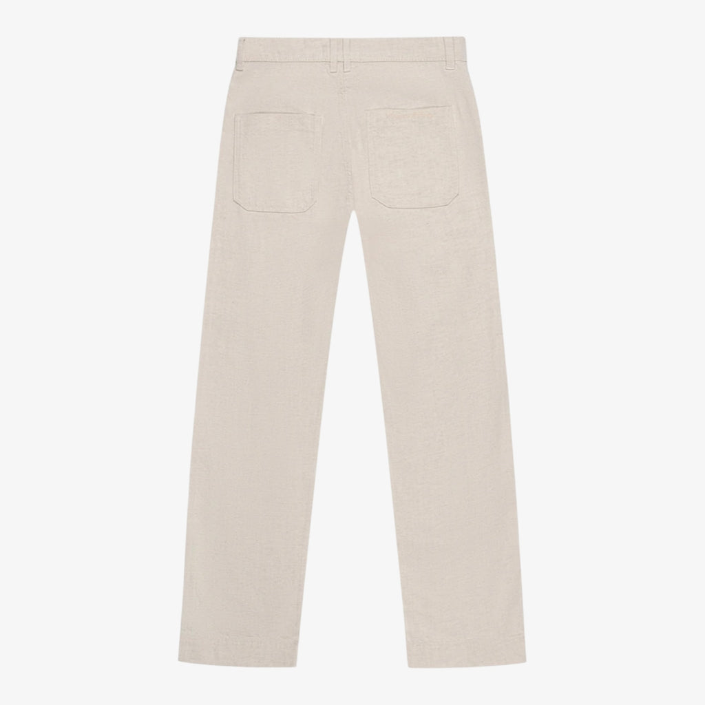 Pantalon Chevreuil en lyocell et lin