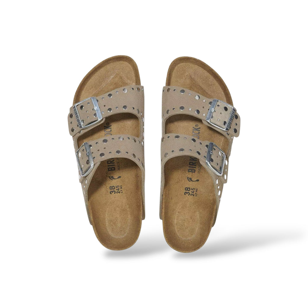 Arizona rivet suède en taupe