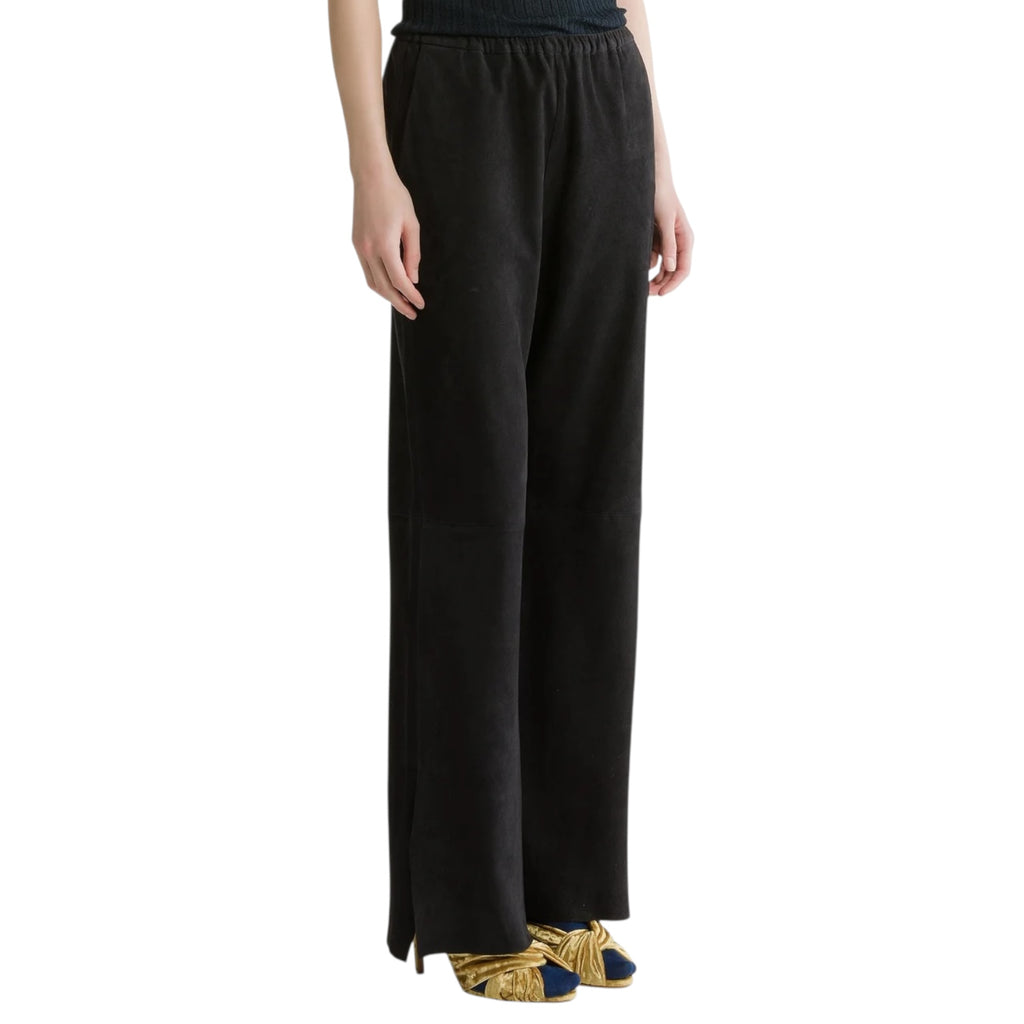 Pantalon en daim avec élastique notte