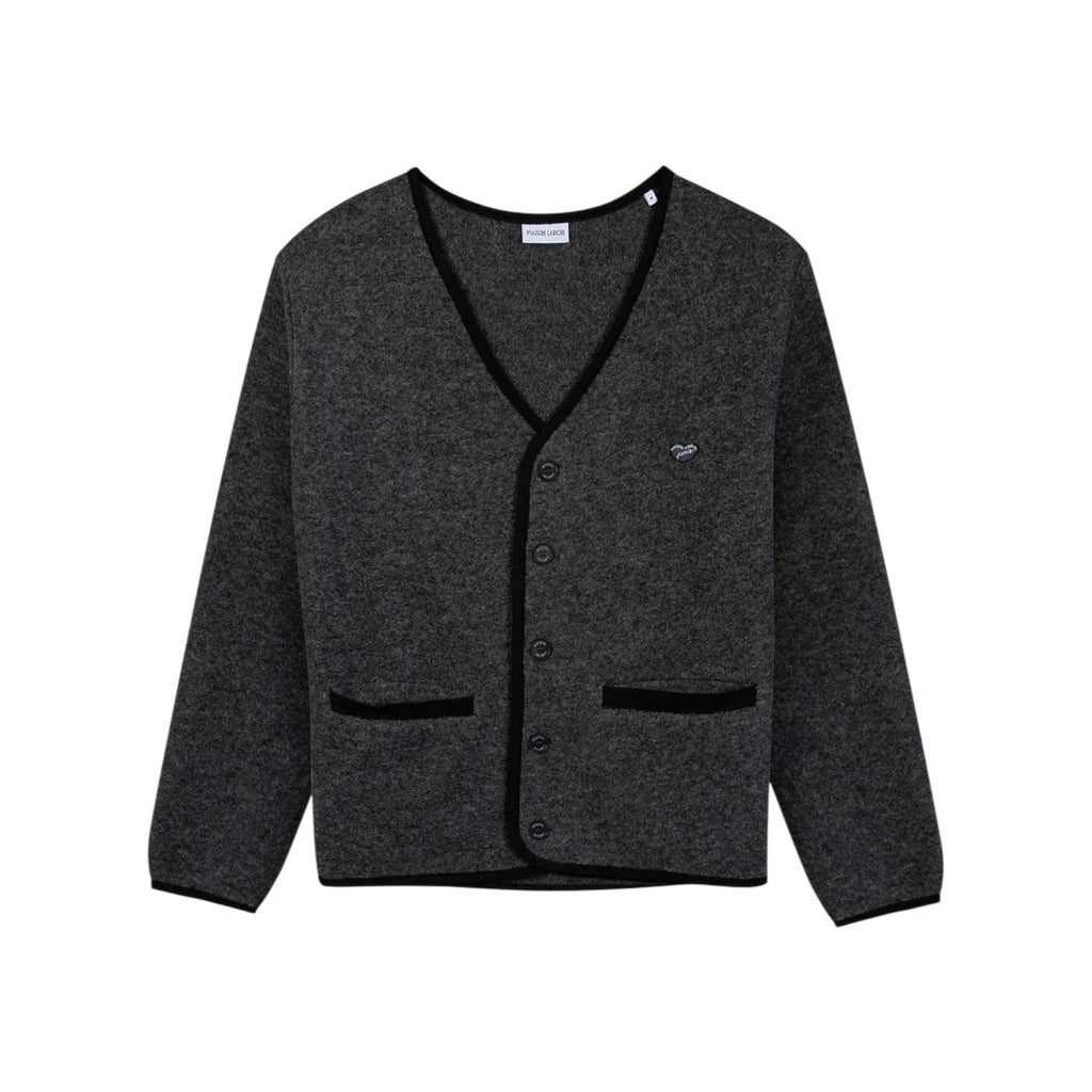 Cardigan barroux patch coeur, laine