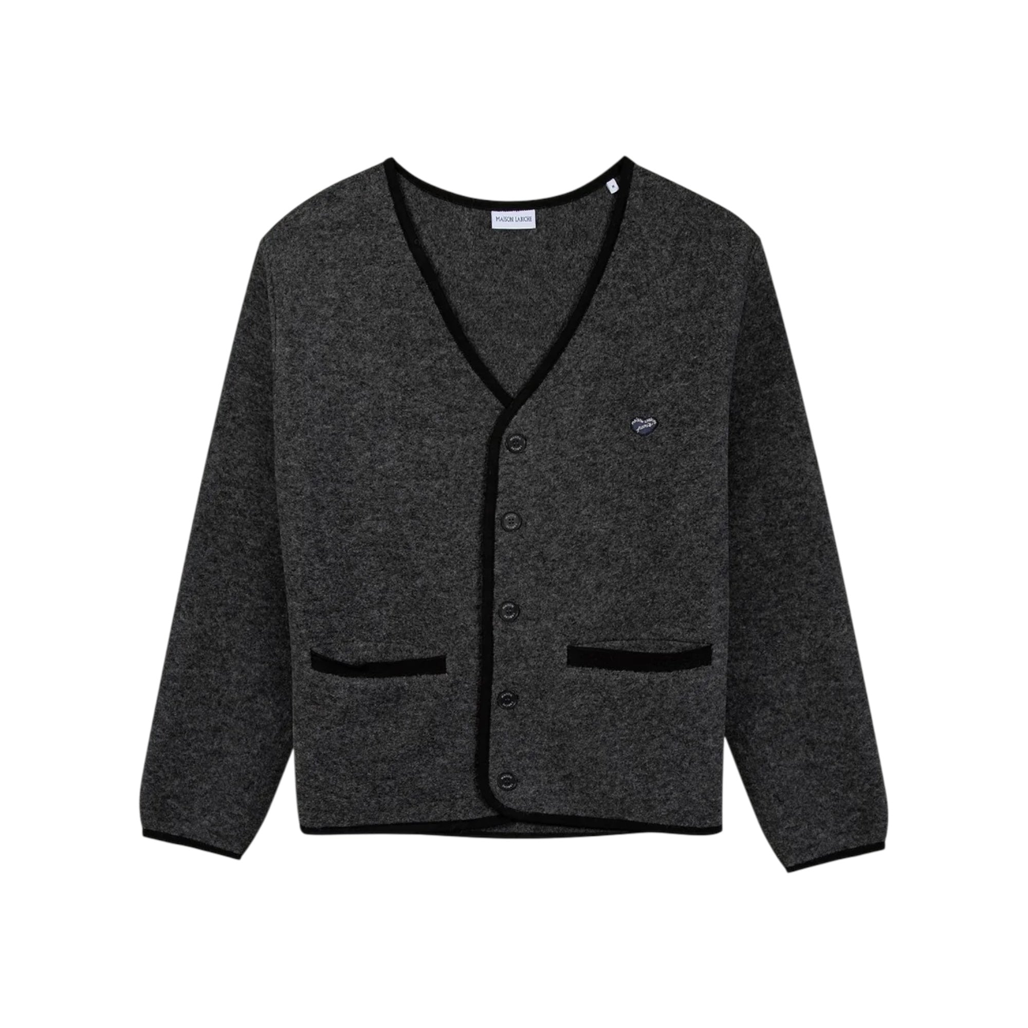 Cardigan barroux patch coeur, laine
