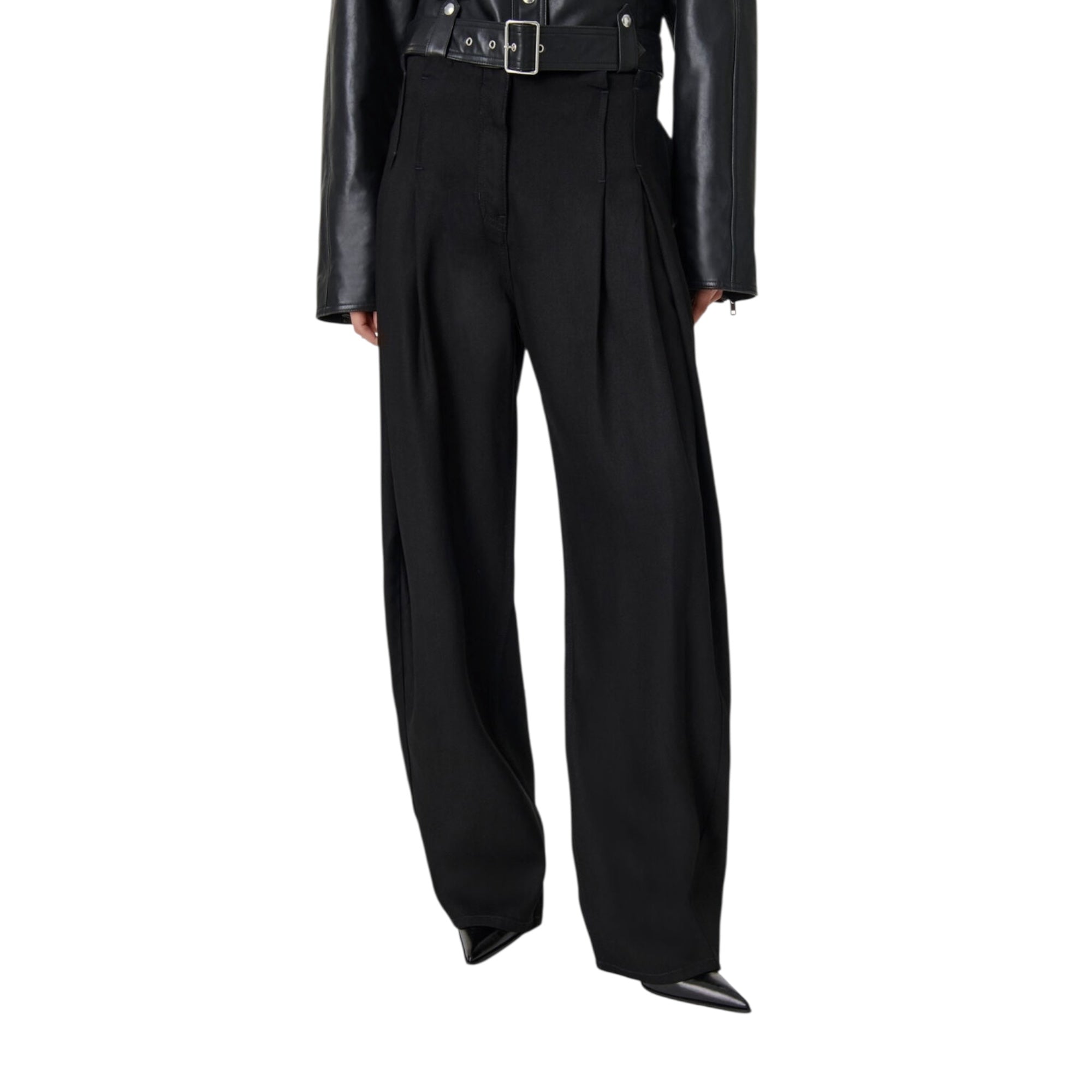 Pantalon en denim à plis