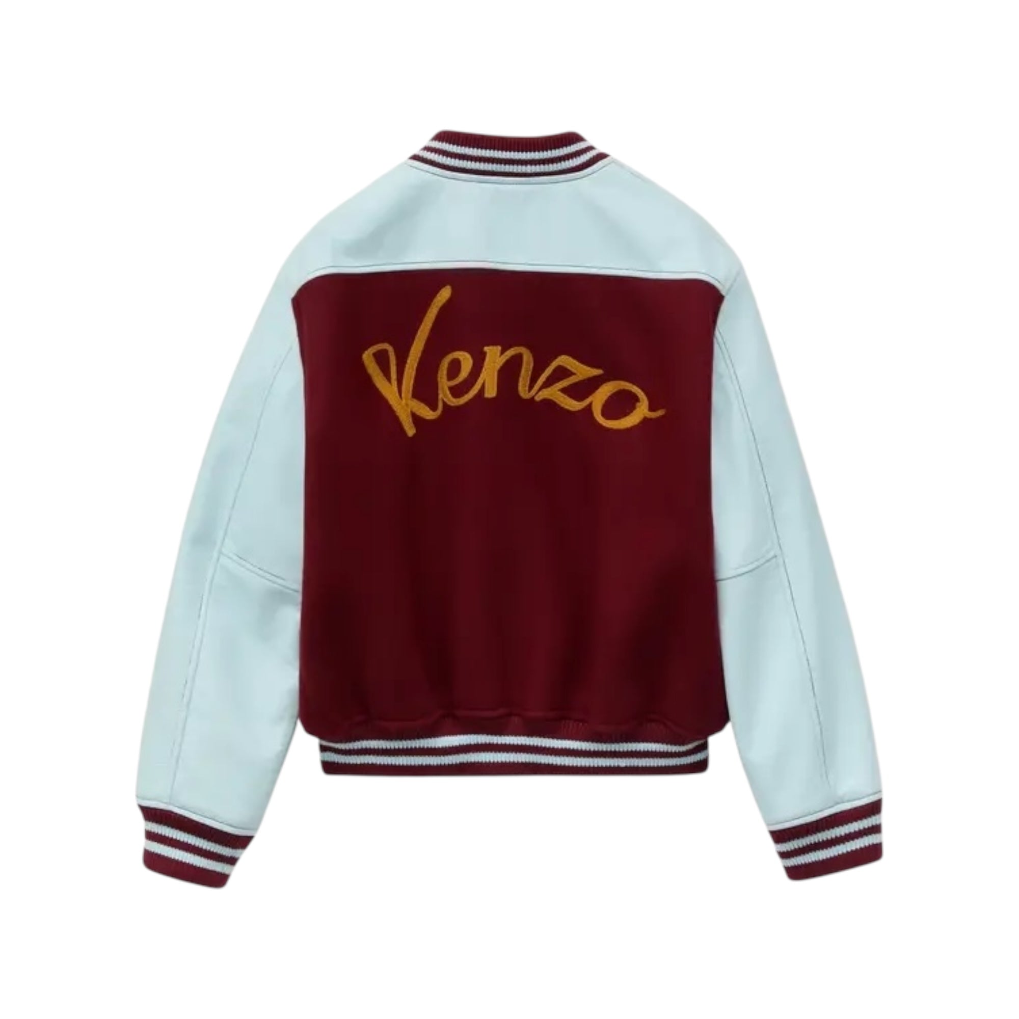 Veste varsity en laine et cuir