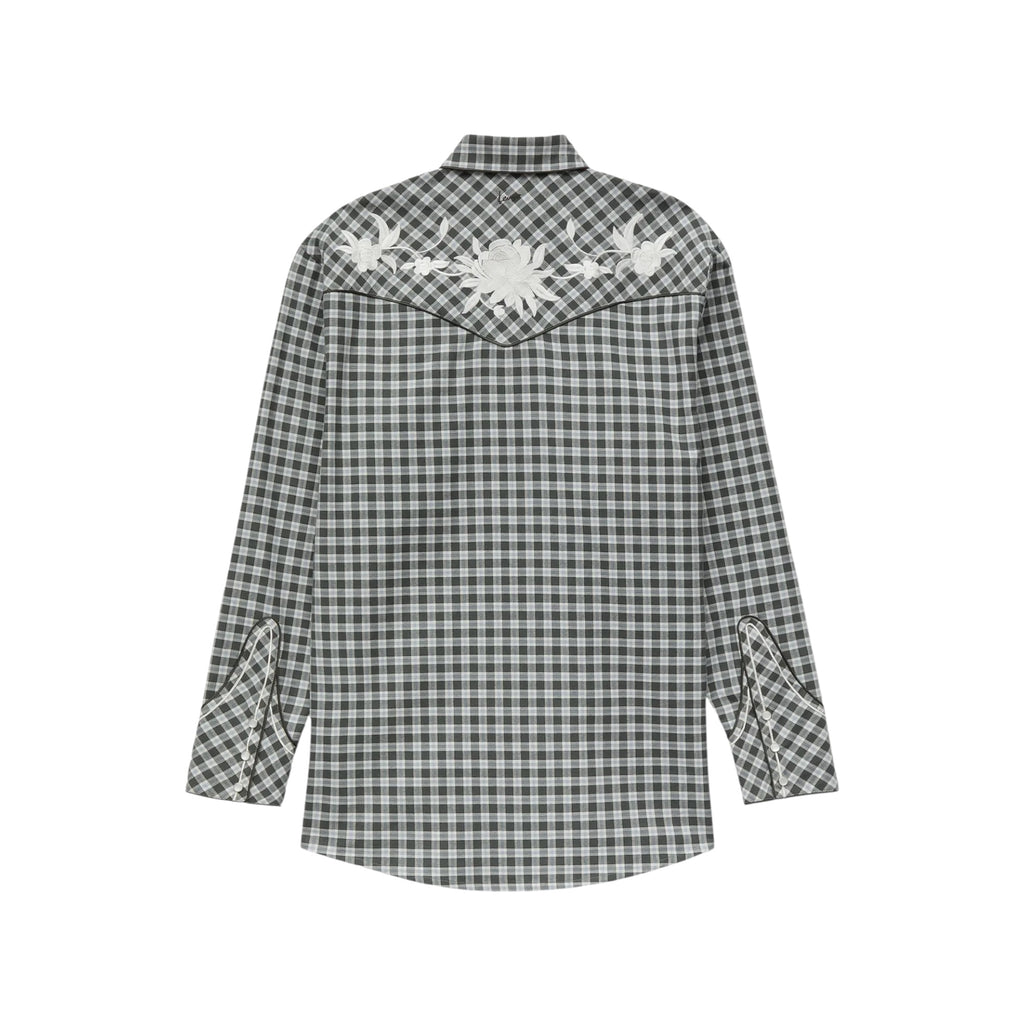 Chemise western brodée Kenzo Wildflower en coton et laine
