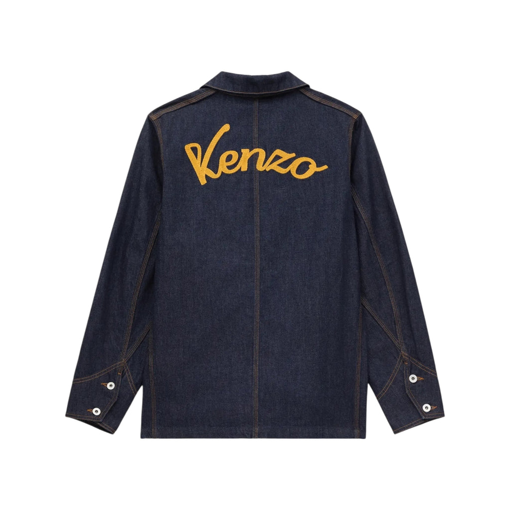 Veste de travail brodée Kenzo Varsity en denim japonais