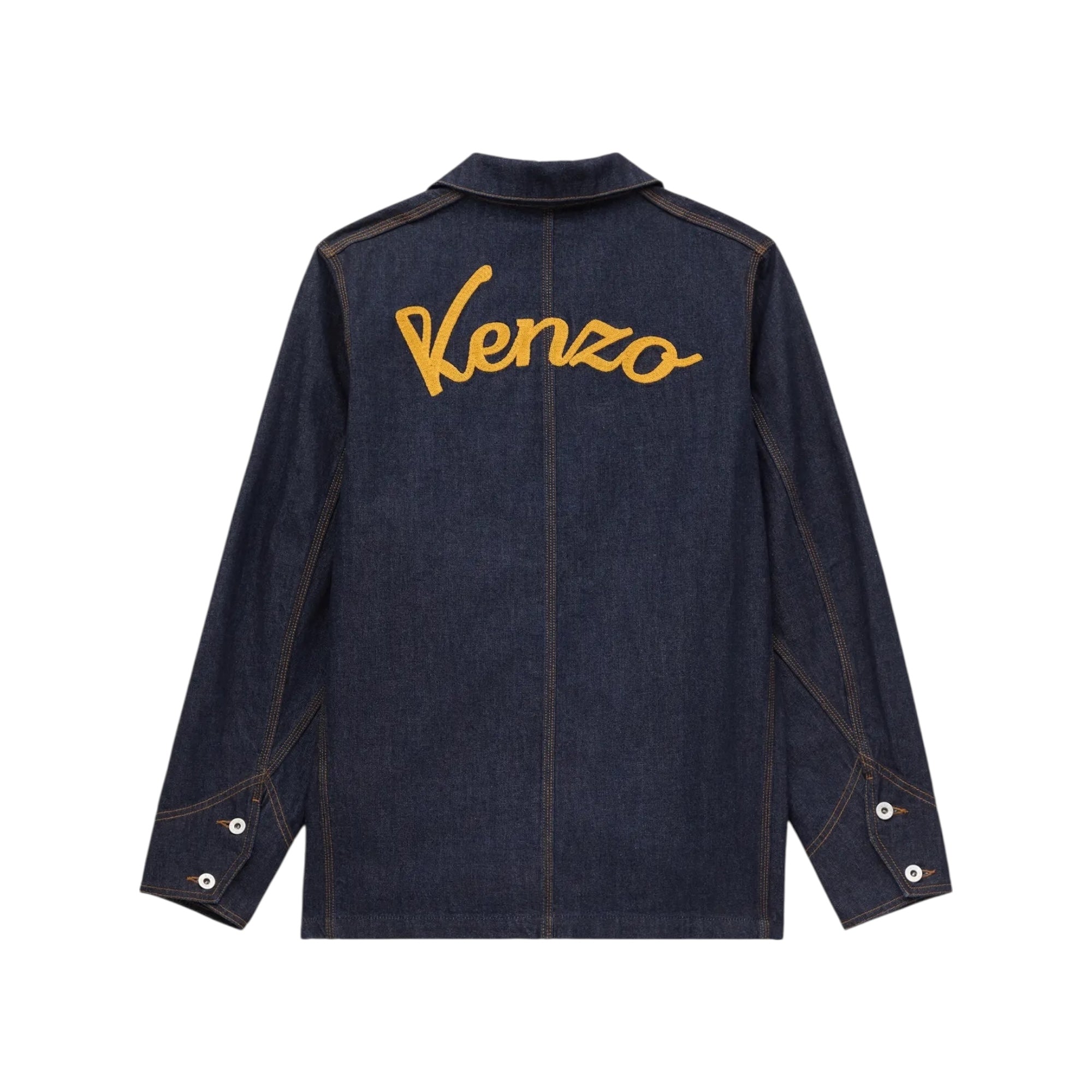 Veste de travail brodée Kenzo Varsity en denim japonais