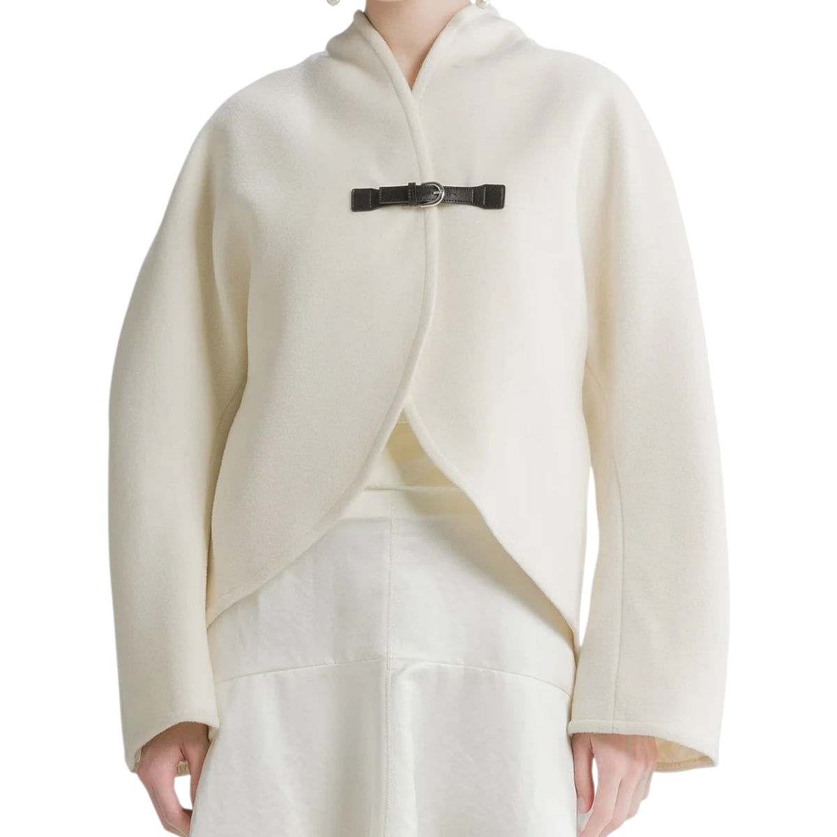 Manteau court style cape diamond