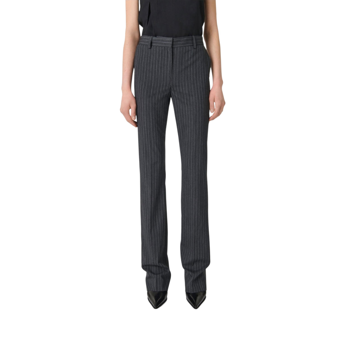 Pantalon droit à rayures