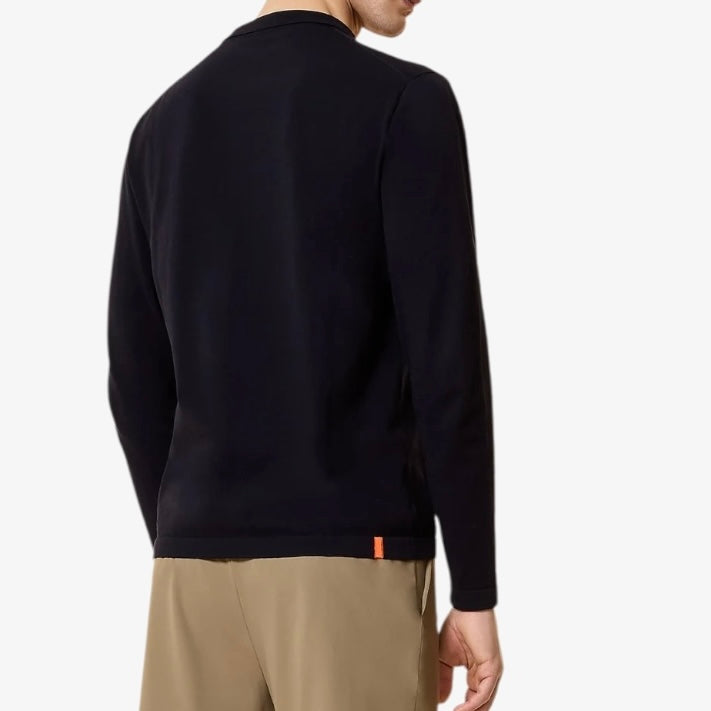 Polo manches longues en maille