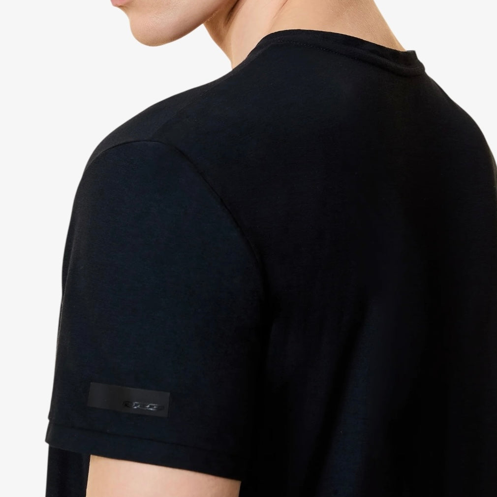 T-shirt crepe bleu marine