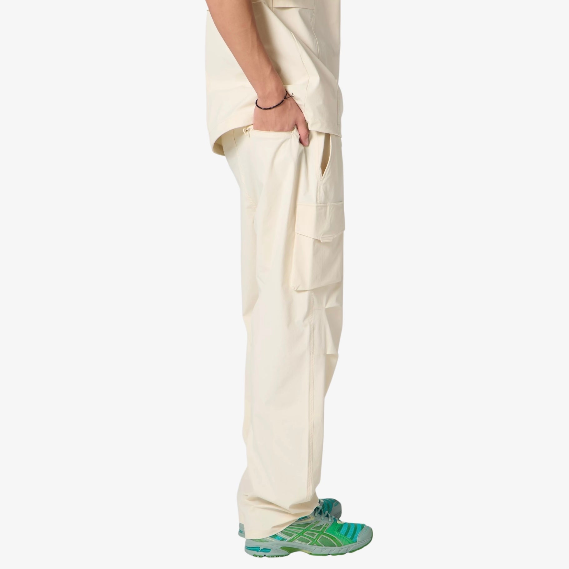 Pantalon Cargo Stretch Tamano Creme